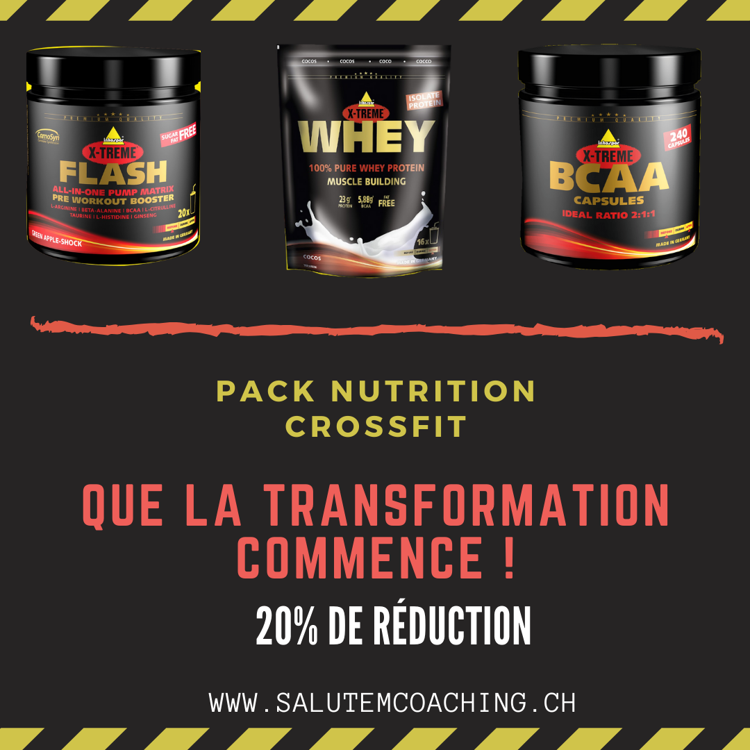 Pack Crossfit Préworkout/Whey/BCAA coaching sportif